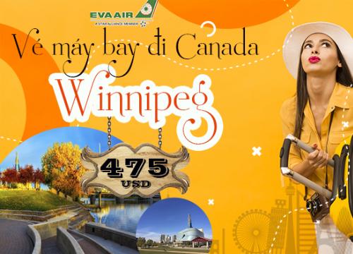 Vé máy bay EVA Air đi Winnipeg giá ưu đãi