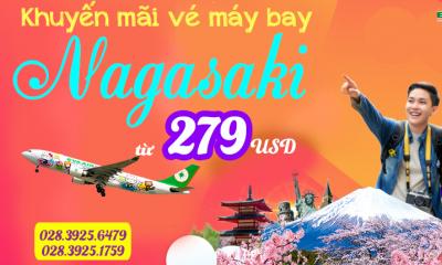Siêu khuyến mãi vé máy bay EVA Air đi Nagasaki
