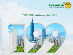 Vé máy bay EVA Air đi Đài Loan khuyến mãi