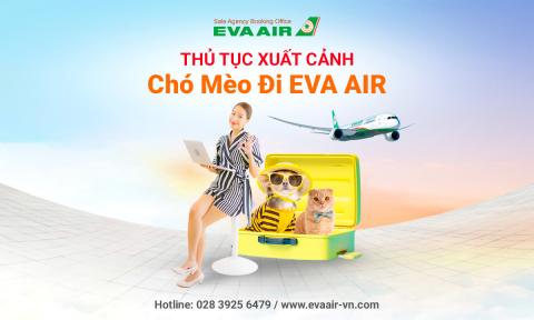 Thủ tục xuất cảnh chó mèo đi máy bay EVA Air cần những gì?