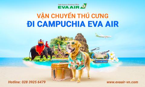 Vận chuyển thú cưng đi Campuchia EVA Air: Thủ tục và chi phí