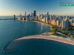 Dịch vụ đặt vé máy bay thú cưng chó mèo đi Chicago Mỹ EVA Air