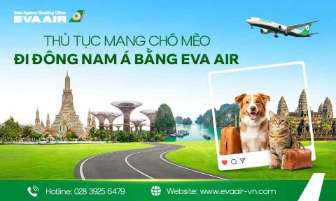 Thủ tục mang chó mèo đi Đông Nam Á bằng EVA Air chi tiết A-Z