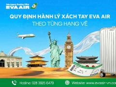 Quy định hành lý xách tay EVA Air theo từng hạng vé
