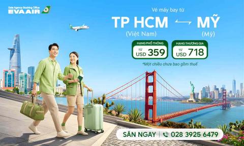 Giá vé máy bay từ TPHCM đi Mỹ