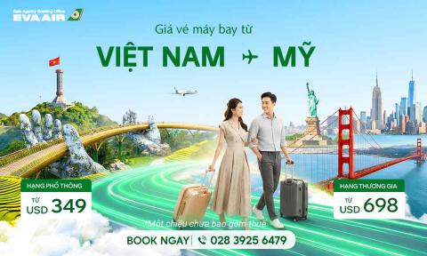 Giá vé máy bay từ Việt Nam qua Mỹ