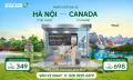 Hành trình bay từ Hà Nội đi Canada