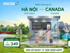 Hành trình bay từ Hà Nội đi Canada