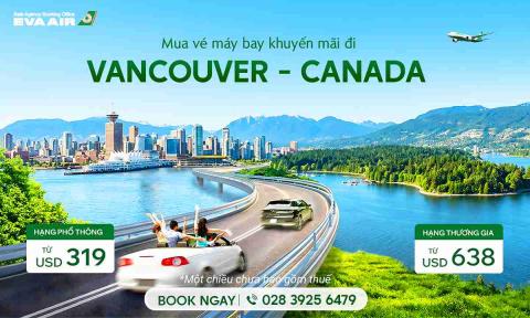 Mua vé máy bay đi Vancouver khuyến mãi