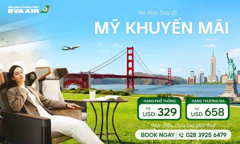 Vé khuyến mãi đi Mỹ