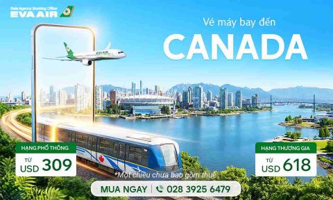 Vé máy bay đến Canada
