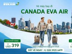Vé máy bay đi Canada EVA Air