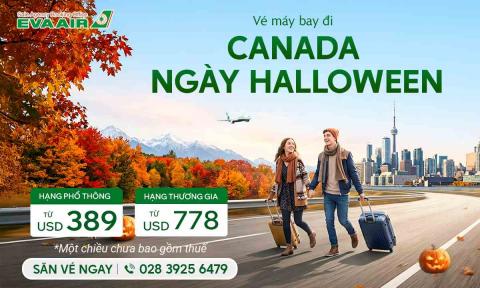 Vé máy bay đi Canada ngày Halloween