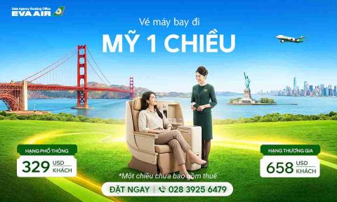 Vé máy bay đi Mỹ 1 chiều