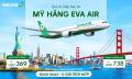 Vé máy bay đi Mỹ hãng EVA