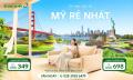 Vé máy bay đi Mỹ rẻ nhất