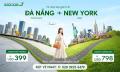 Vé máy bay từ Đà Nẵng đi New York giá rẻ từ 399 USD