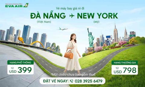 Vé máy bay từ Đà Nẵng đi New York giá rẻ từ 399 USD