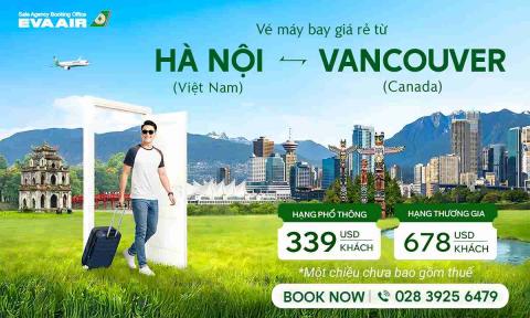 Vé máy bay từ Hà Nội đi Vancouver