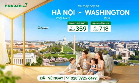 Vé máy bay từ Hà Nội đi Washington