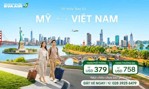 Vé máy bay từ Mỹ đi Việt Nam