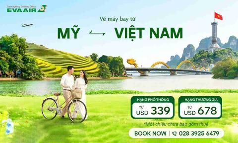 Vé máy bay từ Mỹ VN giá rẻ