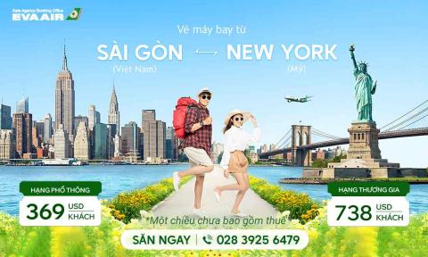 Vé máy bay từ Sài Gòn đi New York