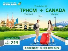 Vé máy bay từ TPHCM đi Canada giá rẻ