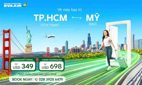 Vé máy bay từ TP.HCM đi Mỹ