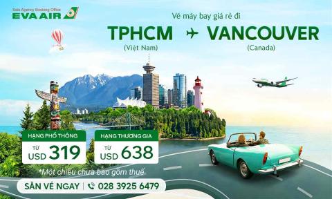 Vé máy bay từ TP.HCM đi Vancouver giá rẻ