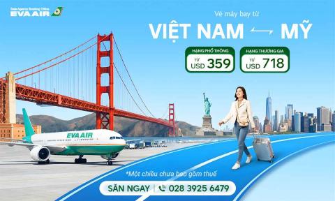 Vé máy bay từ Việt Nam sang Mỹ