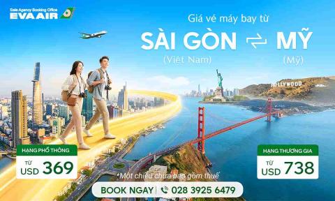Giá vé máy bay từ Sài Gòn đi Mỹ
