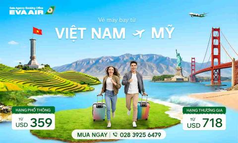Giá vé máy bay từ VN sang Mỹ