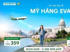 Mua vé máy bay đi Mỹ hãng EVA giá ưu đãi