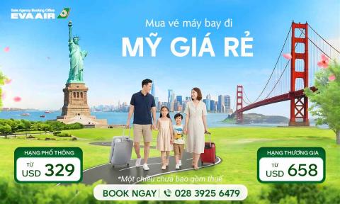Mua vé máy bay đi Mỹ rẻ