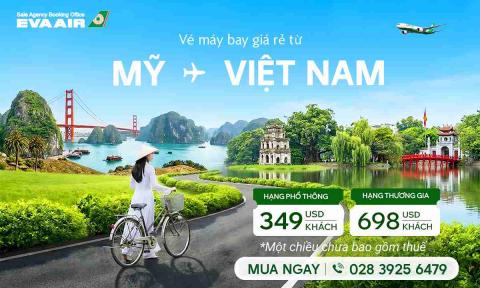 Mua vé máy bay từ Mỹ về Việt Nam