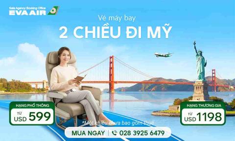 Vé máy bay 2 chiều đi Mỹ - Giá RẺ NHẤT