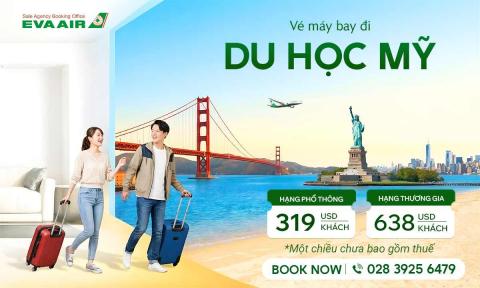 Vé máy bay đi du học Mỹ