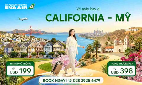 Vé máy bay đi Mỹ California