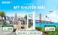 Vé máy bay đi Mỹ khuyến mãi