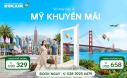 Vé máy bay đi Mỹ khuyến mãi