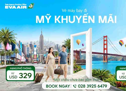 Vé máy bay đi Mỹ khuyến mãi