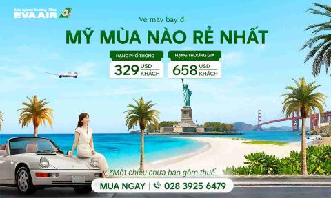 Vé máy bay đi Mỹ mùa nào rẻ nhất