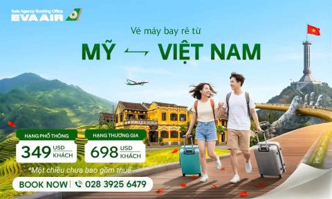 Vé máy bay rẻ từ Mỹ về Việt Nam