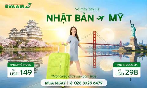 Vé máy bay từ Nhật sang Mỹ