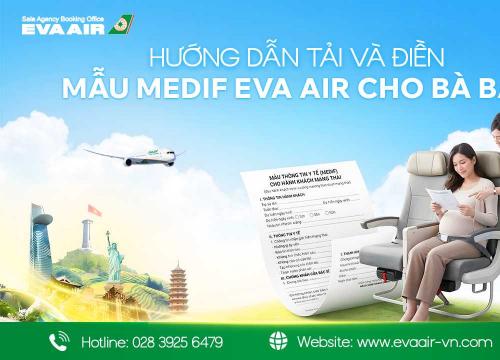 Hướng dẫn tải và điền Mẫu MEDIF EVA Air cho bà bầu