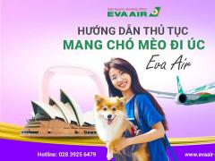 Hướng dẫn thủ tục mang chó mèo đi Úc bằng EVA Air từ A-Z