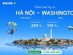 Hành trình bay từ Hà Nội đi Washington
