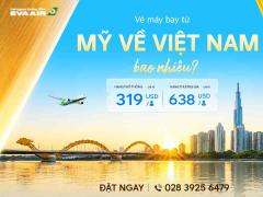 Vé máy bay từ Mỹ về Việt Nam bao nhiêu
