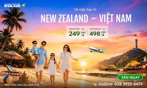 Vé máy bay từ New Zealand đến Việt Nam